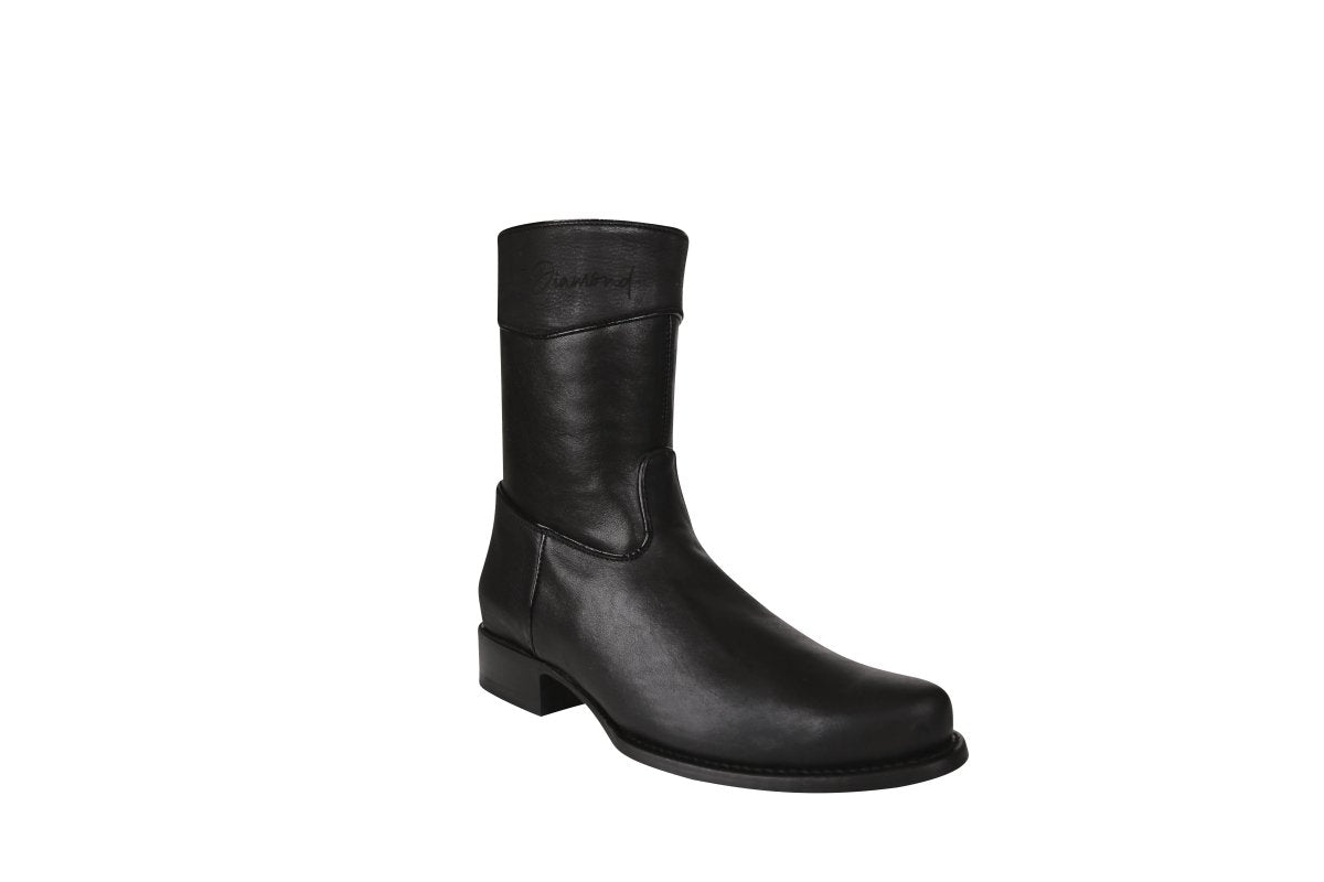 White Diamonds Men's Full - Grain Leather Belmont Boots – Black - OriginalWestern.com