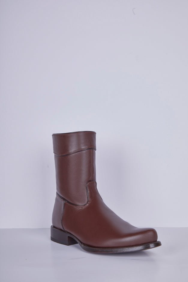White Diamonds Men's Full - Grain Leather Belmont Boots – Cafe Brown - OriginalWestern.com