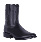 White Diamonds Men's Full-Grain Leather Botin Roper Casual Boots – Black - OriginalWestern.com