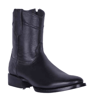 White Diamonds Men's Full-Grain Leather Botin Roper Casual Boots – Black - OriginalWestern.com
