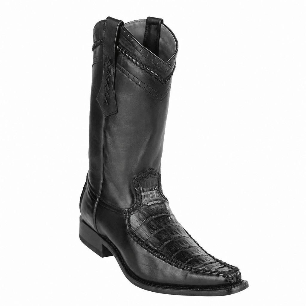 White Diamonds Men's Genuine Crocodile 400 Square Toe Cowboy Boots – Black - OriginalWestern.com