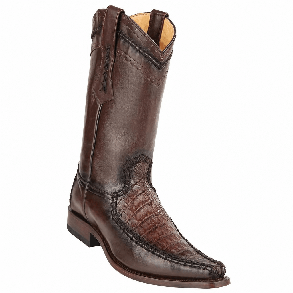 White Diamonds Men's Genuine Crocodile 400 Square Toe Cowboy Boots – Brown - OriginalWestern.com