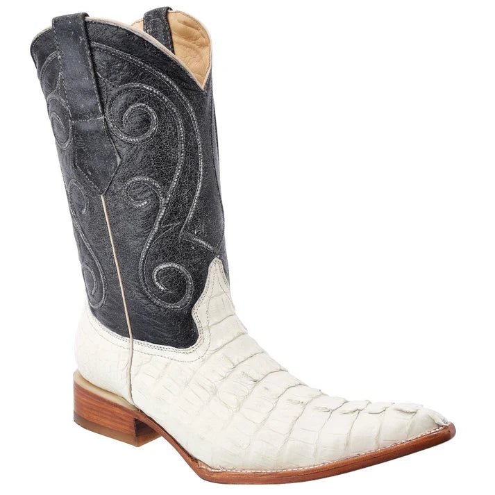 White Diamonds Men's Genuine Crocodile Round Toe Cowboy Boots – Bone - OriginalWestern.com
