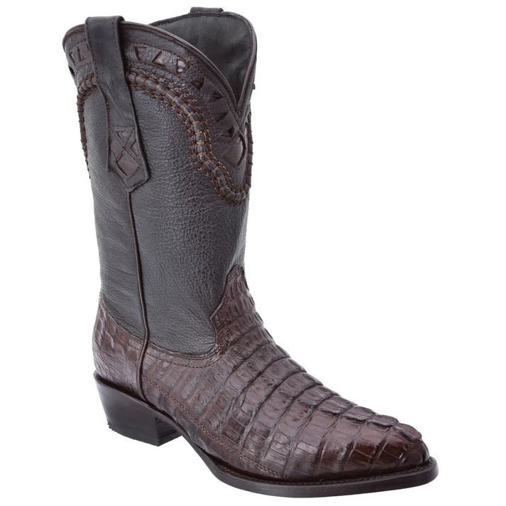 White Diamonds Men's Genuine Crocodile Round Toe Cowboy Boots – Brown - OriginalWestern.com