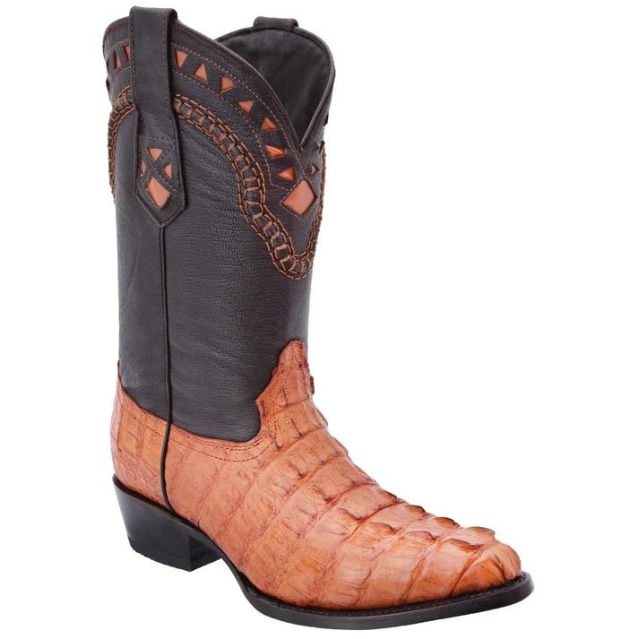White Diamonds Men's Genuine Crocodile Round Toe Cowboy Boots – Cognac - OriginalWestern.com