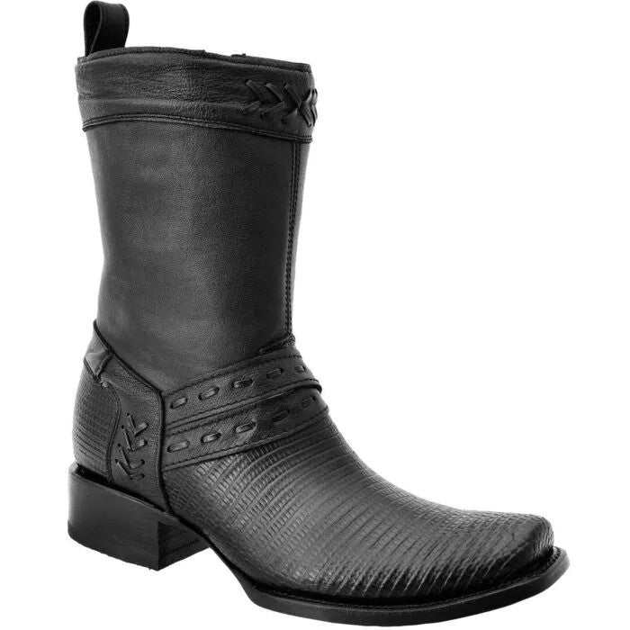 White Diamonds Men's Genuine Lizard Exótico Lizard Hudson MC/2 Boots – Black - OriginalWestern.com