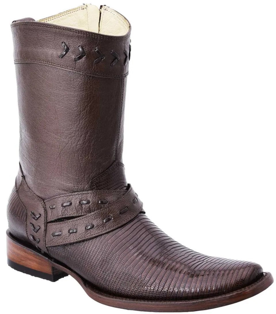 White Diamonds Men's Genuine Lizard Exótico Lizard Hudson MC/2 Boots – Brown - OriginalWestern.com