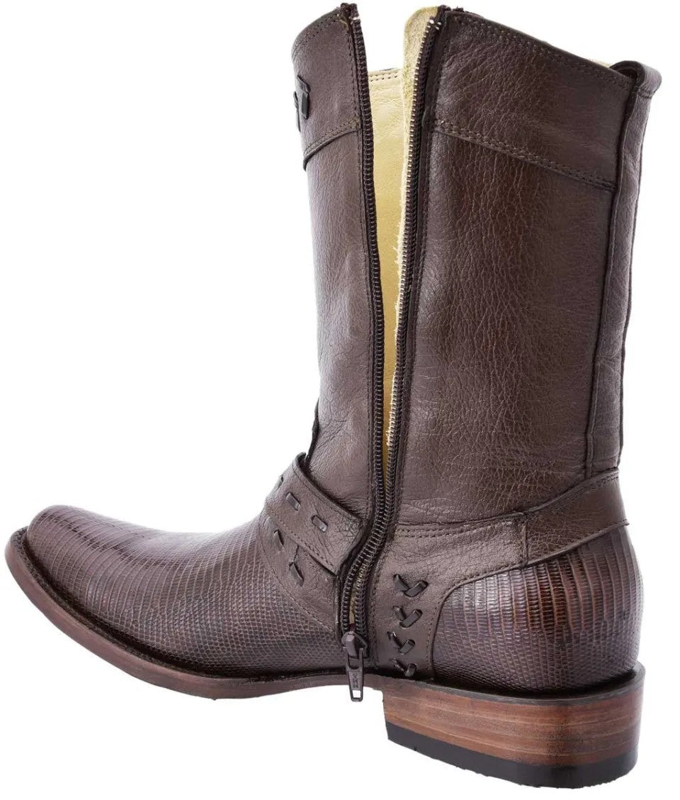 White Diamonds Men's Genuine Lizard Exótico Lizard Hudson MC/2 Boots – Brown - OriginalWestern.com