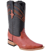 White Diamonds Men's Genuine Lizard Lizard Original Snip Bota Vaquera 3X Boots – Cognac - OriginalWestern.com