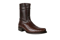 White Diamonds Men's Genuine Ostrich Diamond Boots – Cafe Brown - OriginalWestern.com