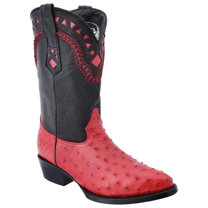 White Diamonds Men's Genuine Ostrich Original 900 Cowboy Boots – Red - OriginalWestern.com