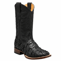 White Diamonds Men's Genuine Pirarucu Square Toe Rodeo Cowboy Boots – Black - OriginalWestern.com