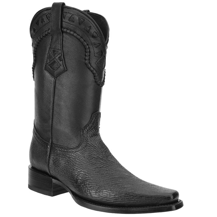 White Diamonds Men's Genuine Shark European Toe Cowboy Boots – Black - OriginalWestern.com