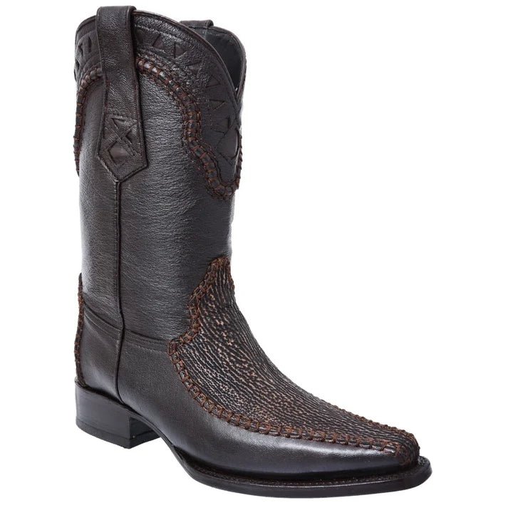 White Diamonds Men's Genuine Shark European Toe Cowboy Boots – Brown - OriginalWestern.com