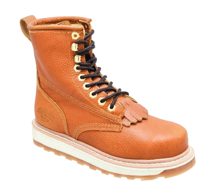 White Diamonds Men's Leather Lace-Up Work Boots – Gold - OriginalWestern.com