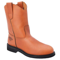 White Diamonds Men's Leather Pull-On Work Boots – Honey - OriginalWestern.com