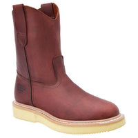 White Diamonds Men's Leather Ribbed (mil rayas) sole Pull-On Work Boots – Shedron - OriginalWestern.com