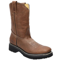 White Diamonds Men's Rodeo Crazy Leather Pull-On Work Boots – Sand (Arena) - OriginalWestern.com