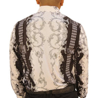 White Diamonds -Print Fashion Denim Shirt - Silver WD-Grecas - OriginalWestern.com