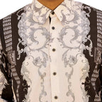 White Diamonds -Print Fashion Denim Shirt - Silver WD-Grecas - OriginalWestern.com