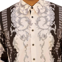 White Diamonds -Print Fashion Denim Shirt - Silver WD-Grecas - OriginalWestern.com