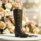 White Diamonds Women's Napa Leather Fashion Heeled Boots – Black - OriginalWestern.com