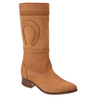White Diamonds Women's Nubuck Escaramuza Tall Riding Boots – Tobacco - OriginalWestern.com