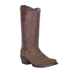 White Diamonds Women's Nubuck Snip Toe Cowgirl Boots – Brown - OriginalWestern.com