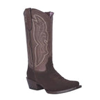 White Diamonds Women's Nubuck Snip Toe Cowgirl Boots – Chocolate - OriginalWestern.com