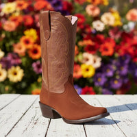 White Diamonds Women's Nubuck Snip Toe Cowgirl Boots – Shedron - OriginalWestern.com