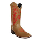 White Diamonds Women's Rose Embroidered Square Toe Rodeo Cowgirl Boots – Taupe - OriginalWestern.com