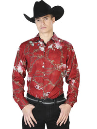 Wine Casual Long Sleeve Shirt 43879 - OriginalWestern.com