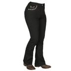 Centenario Women's Bootcut Denim Western Jeans 44960 - Black