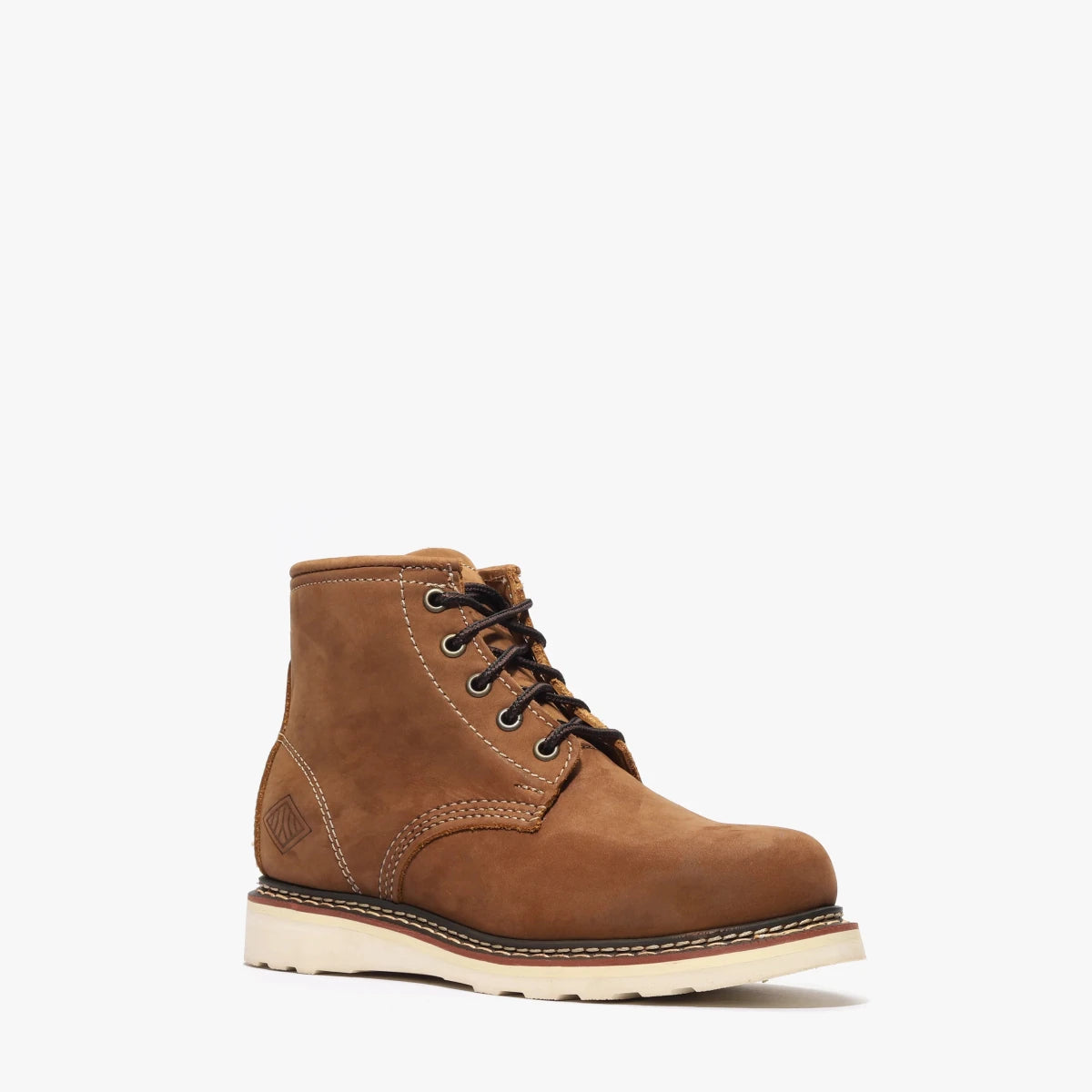 Women's Bonanza Frontier Lite 5” Plain Toe Lace Up Work Boots - Crazy Brown - OriginalWestern.com
