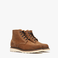 Women's Bonanza Frontier Lite 5” Plain Toe Lace Up Work Boots - Crazy Brown - OriginalWestern.com