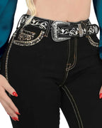 Women's Bootcut Denim Western Jeans - Black 776 - OriginalWestern.com