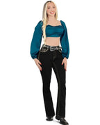 Women's Bootcut Denim Western Jeans - Black 776 - OriginalWestern.com