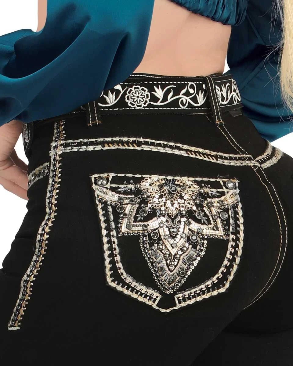 Women's Bootcut Denim Western Jeans - Black 776 - OriginalWestern.com