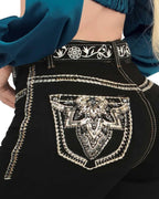 Women's Bootcut Denim Western Jeans - Black 776 - OriginalWestern.com