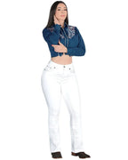 Women's Bootcut Denim Western Jeans - L725-Blanco - OriginalWestern.com