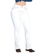 Women's Bootcut Denim Western Jeans - L725-Blanco - OriginalWestern.com