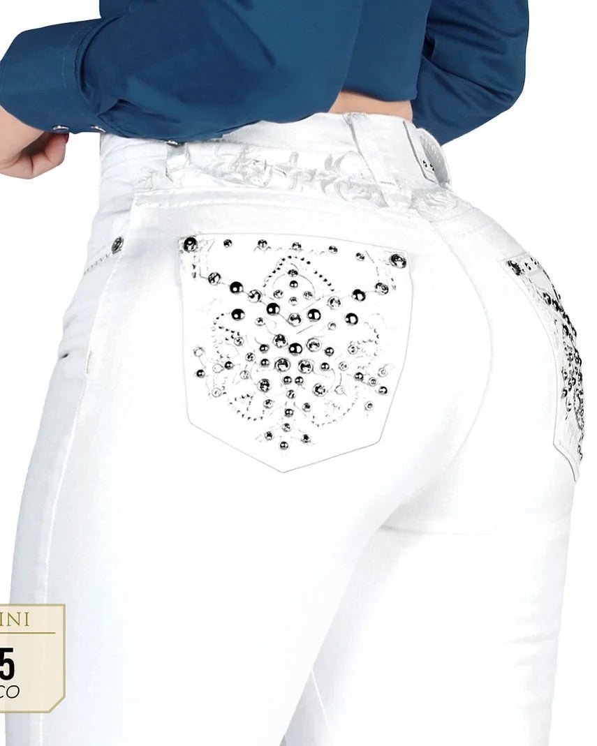 Women's Bootcut Denim Western Jeans - L725-Blanco - OriginalWestern.com
