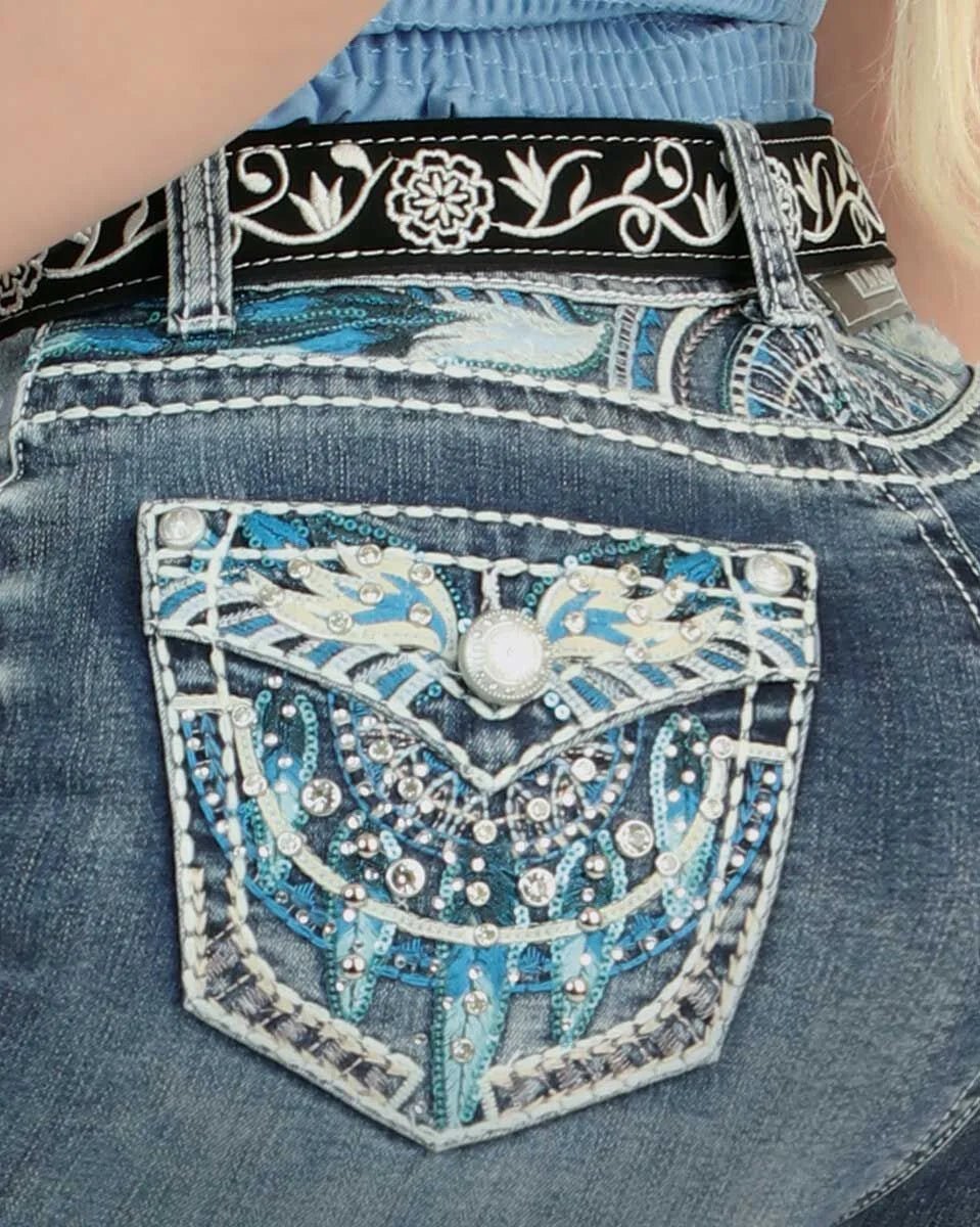 Women's Bootcut Denim Western Jeans - Light Blue 770 - OriginalWestern.com