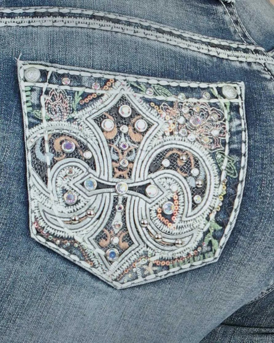 Women's Bootcut Denim Western Jeans - Light Blue 772 - OriginalWestern.com