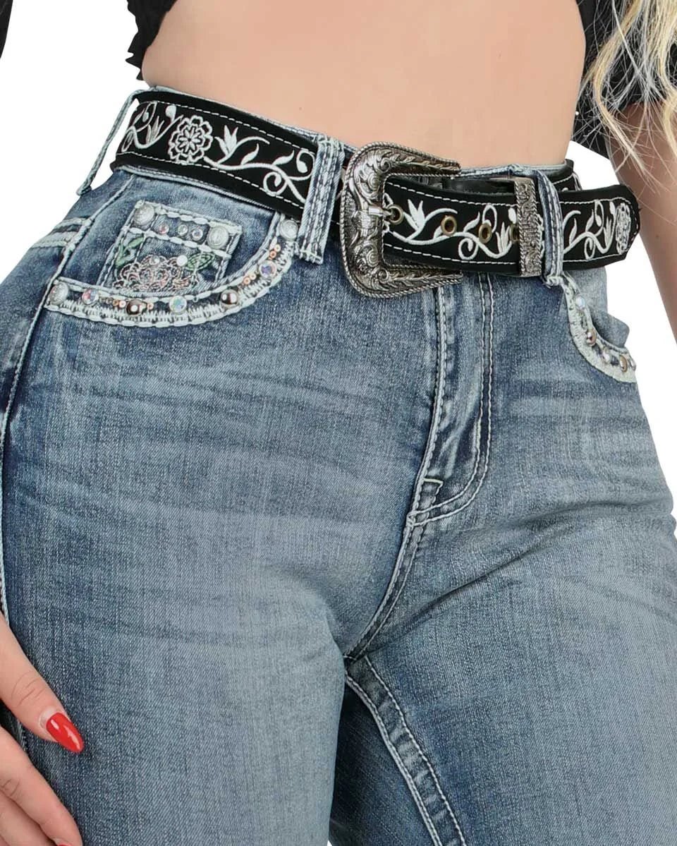 Women's Bootcut Denim Western Jeans - Light Blue 772 - OriginalWestern.com