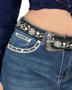 Women's Bootcut Denim Western Jeans - Medium Blue 764 - OriginalWestern.com