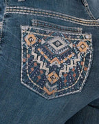 Women's Bootcut Denim Western Jeans - Medium Blue 766 - OriginalWestern.com
