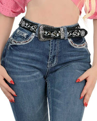 Women's Bootcut Denim Western Jeans - Medium Blue 771 - OriginalWestern.com