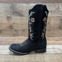 Women's Genuine Leather Cowgirl Boots Crazy Est. 252 Black - OriginalWestern.com