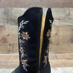 Women's Genuine Leather Cowgirl Boots Crazy Est. 252 Black - OriginalWestern.com